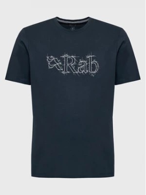 Zdjęcie produktu Rab T-Shirt Stance Stretch QCB-33-BE Granatowy Regular Fit