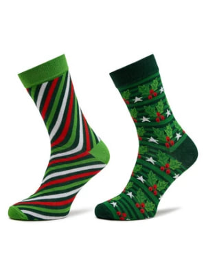 Zdjęcie produktu Rainbow Socks Zestaw 2 par wysokich skarpet damskich Xmas Socks Balls Adults Gifts Pak 2 Kolorowy