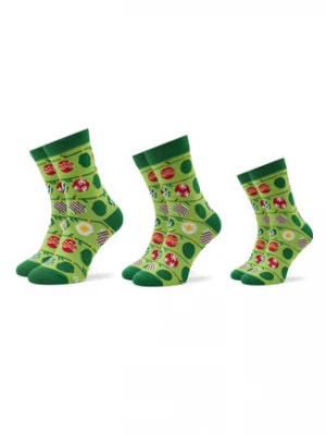 Zdjęcie produktu Rainbow Socks Zestaw 3 par wysokich skarpet unisex Xmas Balls Zielony