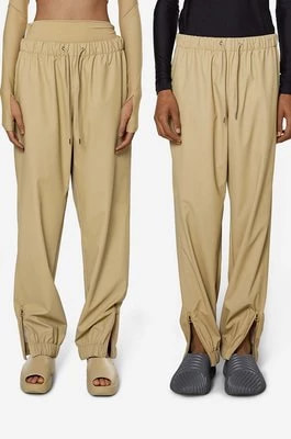 Zdjęcie produktu Rains spodnie dresowe Pants Regular 18560 kolor beżowy
