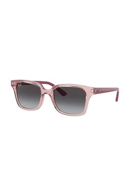 Zdjęcie produktu Ray-Ban okulary przeciwsłoneczne dziecięce kolor różowy 0RJ9071S