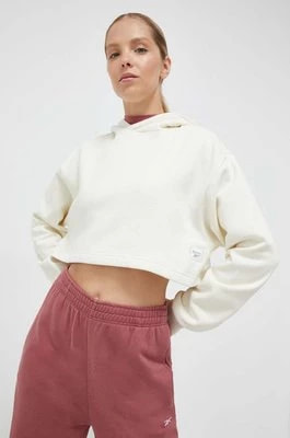 Zdjęcie produktu Reebok Classic bluza damska kolor beżowy z kapturem gładka