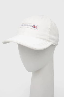 Zdjęcie produktu Reebok Classic czapka kolor biały z aplikacją