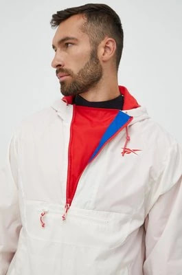 Zdjęcie produktu Reebok Classic kurtka męska kolor beżowy przejściowa oversize