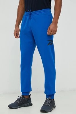 Zdjęcie produktu Reebok Classic spodnie dresowe męskie kolor niebieski gładkie