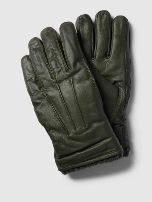 Zdjęcie produktu Rękawiczki z koziej skóry z ozdobnymi szwami Pearlwood