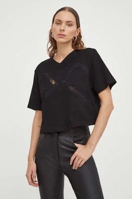 Zdjęcie produktu Remain t-shirt damski kolor czarny