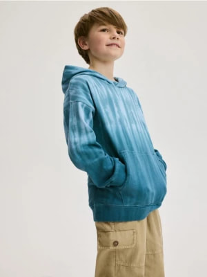 Zdjęcie produktu Reserved - Bawełniana bluza oversize - ciemny turkus