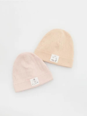Zdjęcie produktu Reserved - Bawełniana czapka Muminki 2 pack - różowy
