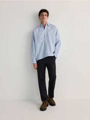 Zdjęcie produktu Reserved - Bawełniana koszula oversize - jasnoniebieski