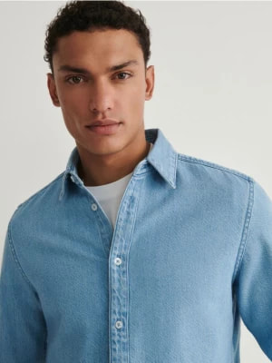 Zdjęcie produktu Reserved - Denimowa koszula regular fit - niebieski