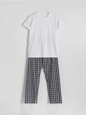 Zdjęcie produktu Reserved - Dwuczęściowa piżama - biały