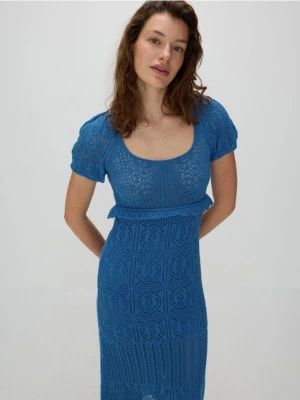 Zdjęcie produktu Reserved - Dzianinowa sukienka - niebieski