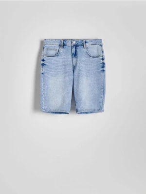 Zdjęcie produktu Reserved - Jeansowe szorty slim fit - niebieski