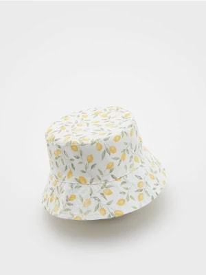 Zdjęcie produktu Reserved - Kapelusz bucket hat w cytryny - złamana biel