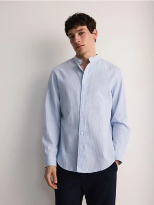 Zdjęcie produktu Reserved - Koszula regular fit ze stójką - jasnoniebieski