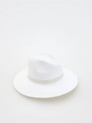 Zdjęcie produktu Reserved - Pleciony kapelusz panama - złamana biel