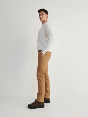 Zdjęcie produktu Reserved - Spodnie chino slim fit - brązowy