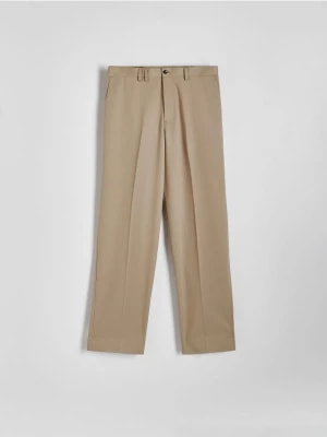 Zdjęcie produktu Reserved - Spodnie straight z kantem - beżowy