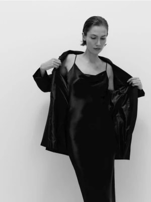 Zdjęcie produktu Reserved - Sukienka maxi z wiskozy - czarny