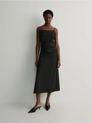 Zdjęcie produktu Reserved - Sukienka w tenisowy prążek - ciemnoszary