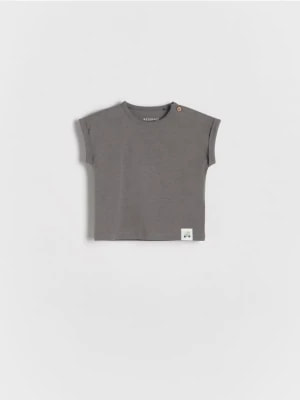 Zdjęcie produktu Reserved - T-shirt oversize - ciemnoszary