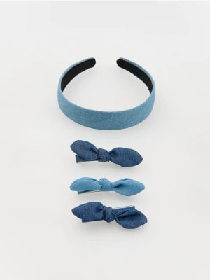 Zdjęcie produktu Reserved - Zestaw opaska i spinki do włosów - jasnoniebieski