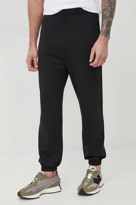 Zdjęcie produktu Resteröds spodnie dresowe męskie kolor czarny gładkie