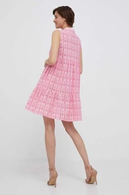 Zdjęcie produktu Rich & Royal sukienka bawełniana kolor różowy mini rozkloszowana