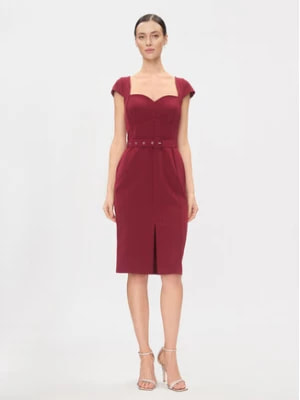 Zdjęcie produktu Rinascimento Sukienka koktajlowa CFC0116209003 Bordowy Slim Fit