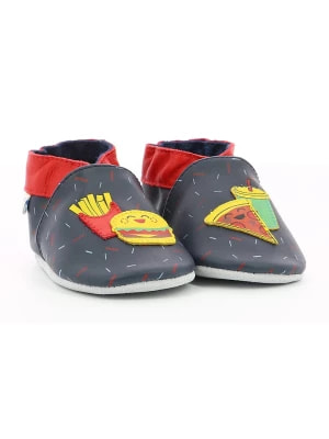 Zdjęcie produktu Robeez Skórzane buty "Foodfast" w kolorze czerwono-granatowym do raczkowania rozmiar: 17/18