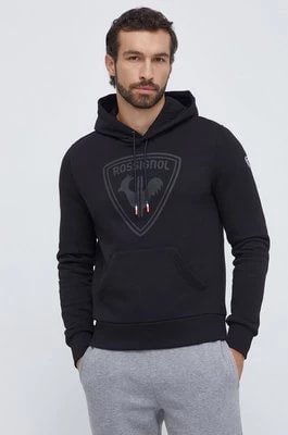 Zdjęcie produktu Rossignol bluza męska kolor czarny z kapturem z nadrukiem