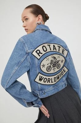 Zdjęcie produktu Rotate kurtka jeansowa damska kolor niebieski przejściowa