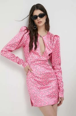 Zdjęcie produktu Rotate sukienka kolor różowy mini dopasowana