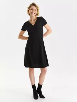Zdjęcie produktu Rozkloszowana czarna sukienka MESHEME