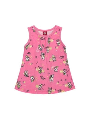 Zdjęcie produktu Różowa bawełniana sukienka niemowlęca z nadrukiem Bee Loop