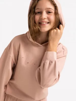 Zdjęcie produktu Różowa bluza dziewczęca oversize B-MILEY JUNIOR Volcano