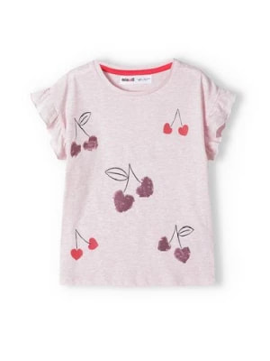 Zdjęcie produktu Różowa bluzka dla niemowlaka- wiśnie Minoti