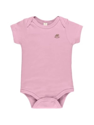 Zdjęcie produktu Różowe bawełniany body niemowlęce z krótkim rękawem Up Baby
