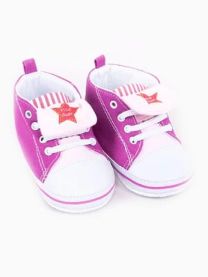 Zdjęcie produktu Różowe buciki niechodki dla niemowlaka z gwiazdką Scorpio