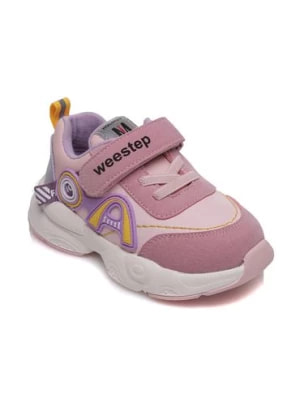 Zdjęcie produktu Różowe buty sportowe dziewczęce na rzepy Weestep