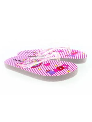 Zdjęcie produktu Różowe japonki dla dziewczynki we wzory Isurf