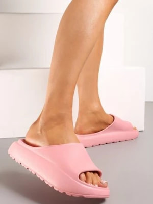 Zdjęcie produktu Różowe Piankowe Klapki z Grubą Podeszwą Jaloria happy socks