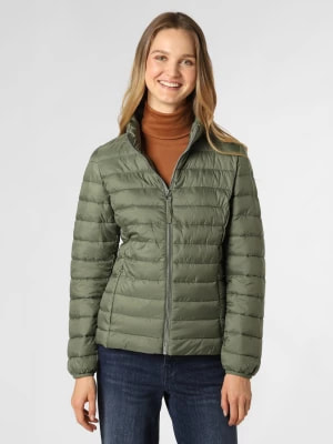 Zdjęcie produktu s.Oliver Damska kurtka pikowana Kobiety Sztuczne włókno zielony jednolity,