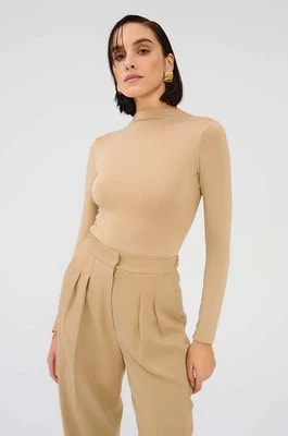 Zdjęcie produktu Saint Body bluzka damska kolor beżowy gładka
