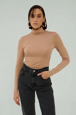 Zdjęcie produktu Saint Body bluzka damska kolor brązowy gładka
