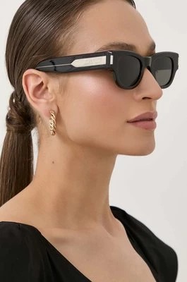 Zdjęcie produktu Saint Laurent okulary przeciwsłoneczne damskie kolor brązowy