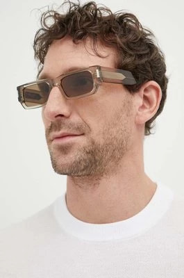 Zdjęcie produktu Saint Laurent okulary przeciwsłoneczne kolor beżowy SL 660