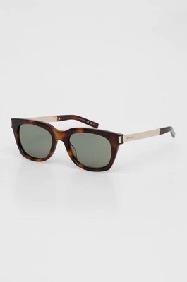 Zdjęcie produktu Saint Laurent okulary przeciwsłoneczne kolor brązowy