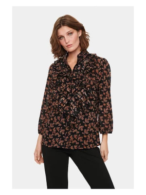Zdjęcie produktu SAINT TROPEZ Bluzka "Lilja" w kolorze czarnym rozmiar: XXL